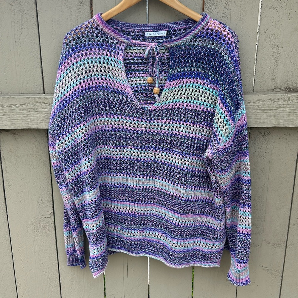 Colorful Striped Women's Sweater